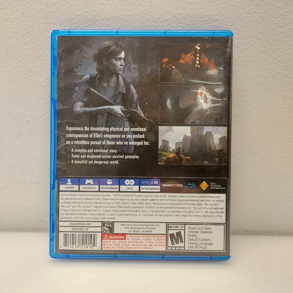 PLAYSTATION 4 THE LAST OF US PART II GAME WITH BOTH DATA DISC & PLAY DISC WORKS - Picture 3 of 11